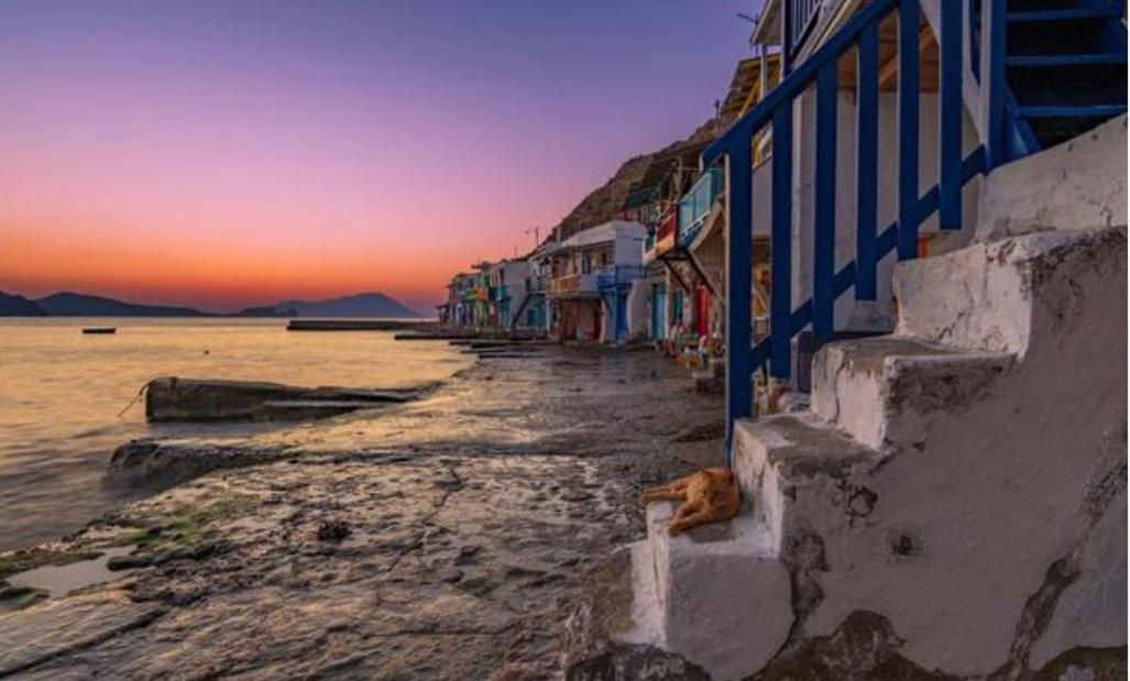 Sea, Sunset & Garden View Parasporos Houses, Milos Adamantas  Exteriér fotografie